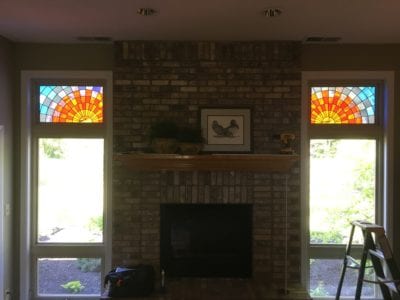 custom stained glass sunrise by mccully art glass & restorations lafayette indiana