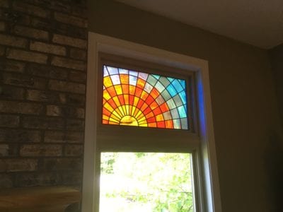 sunrise custom stained glass by mccully art glass & restoration lafayette indiana